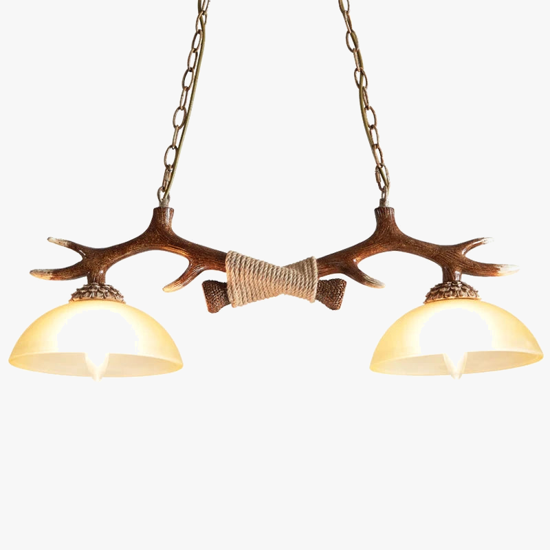lustre led antique en résine nordique pour restaurant et bar
