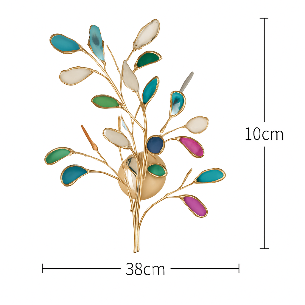 lustre led art déco en agate colorée pour un éclairage élégant