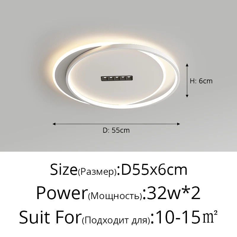 lustre led avec projecteur pour éclairage intérieur