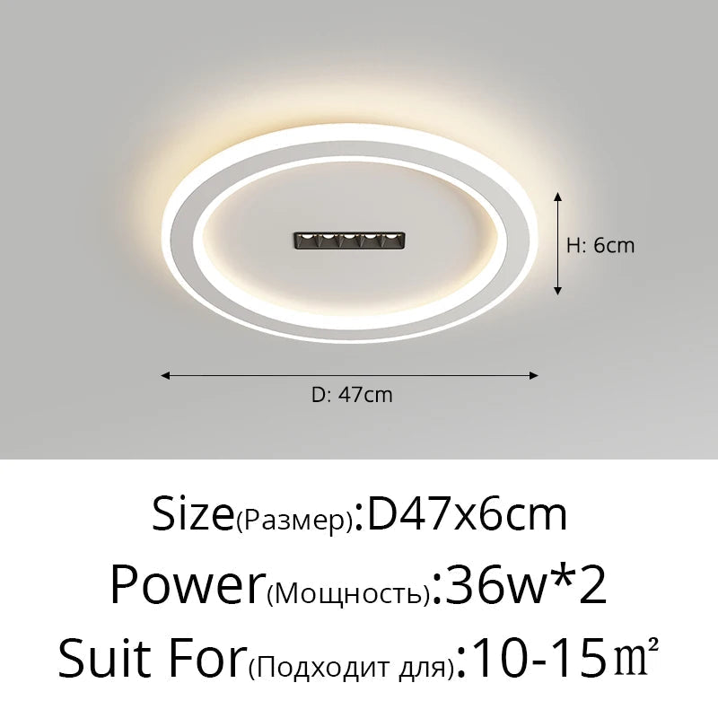 lustre led avec projecteur pour éclairage intérieur