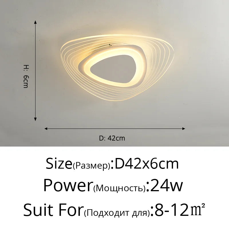lustre led avec télécommande pour éclairage intérieur moderne