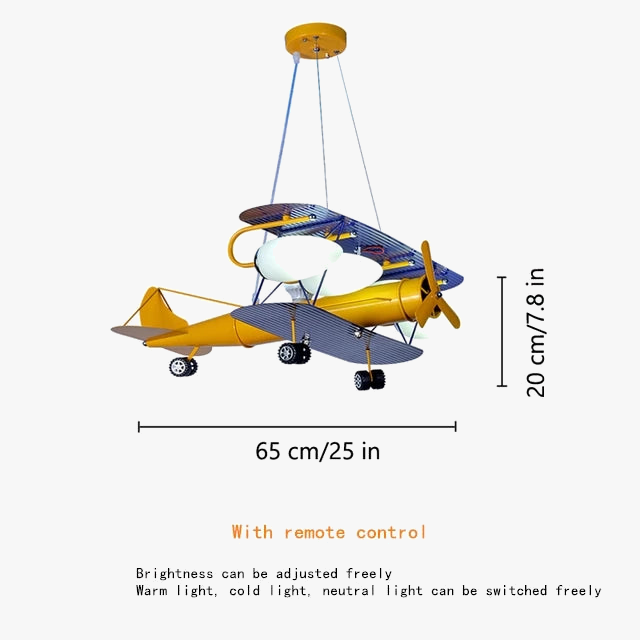 lustre led avion pour enfants protection des yeux décoration environnementale