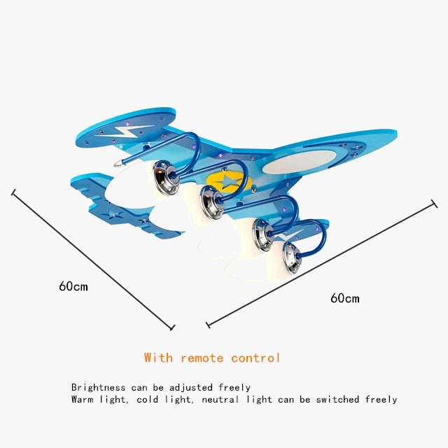 lustre led avion pour enfants protection des yeux décoration environnementale
