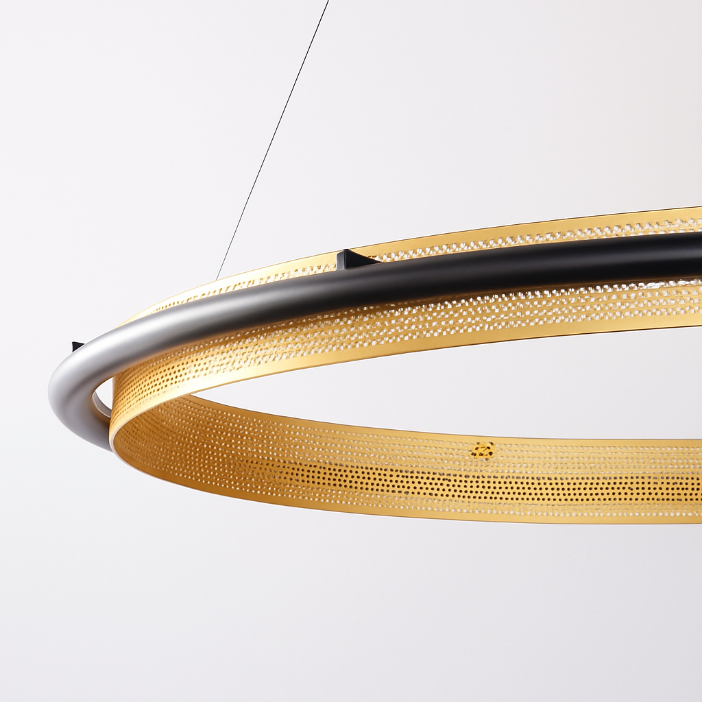 lustre led circulaire de luxe pour décoration intérieure moderne