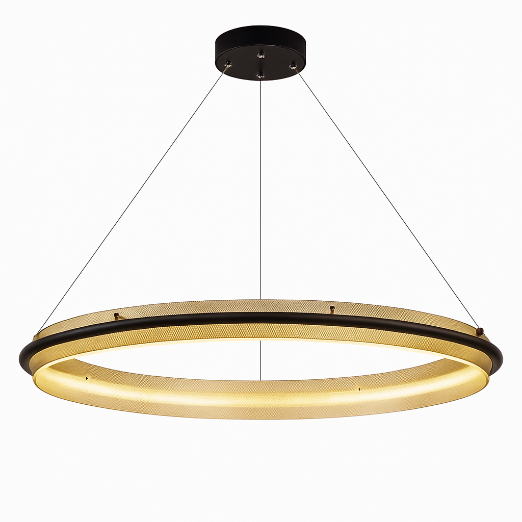 lustre led circulaire de luxe pour décoration intérieure moderne