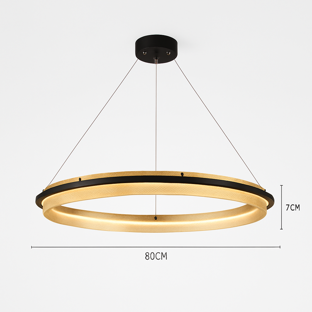 lustre led circulaire de luxe pour décoration intérieure moderne