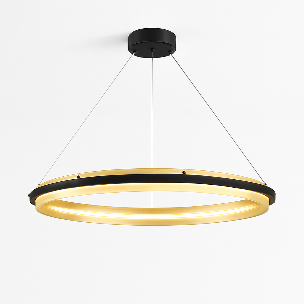 lustre led circulaire de luxe pour décoration intérieure moderne