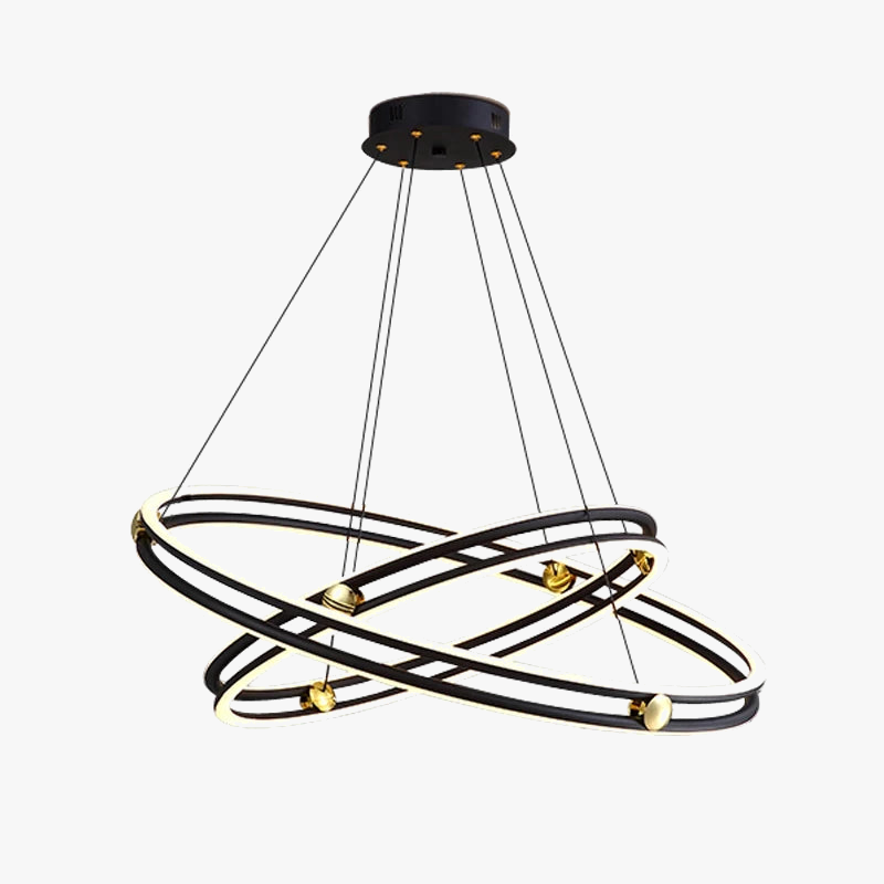 lustre led circulaire minimaliste dimmable éclairage rmodern