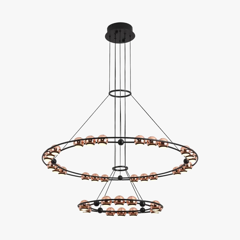 lustre LED circulaire moderne design nordique pour intérieur élégant
