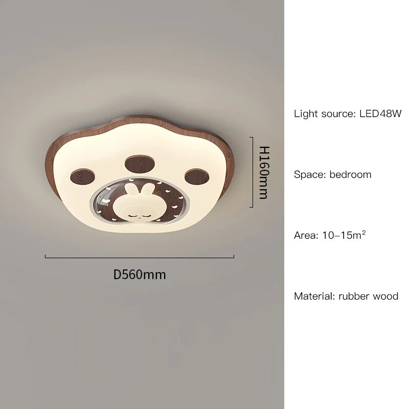 lustre led créatif animaux chat pour enfants