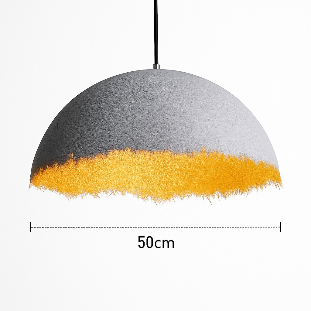 lustre led créatif demi-mois designer italien éclairage intérieur