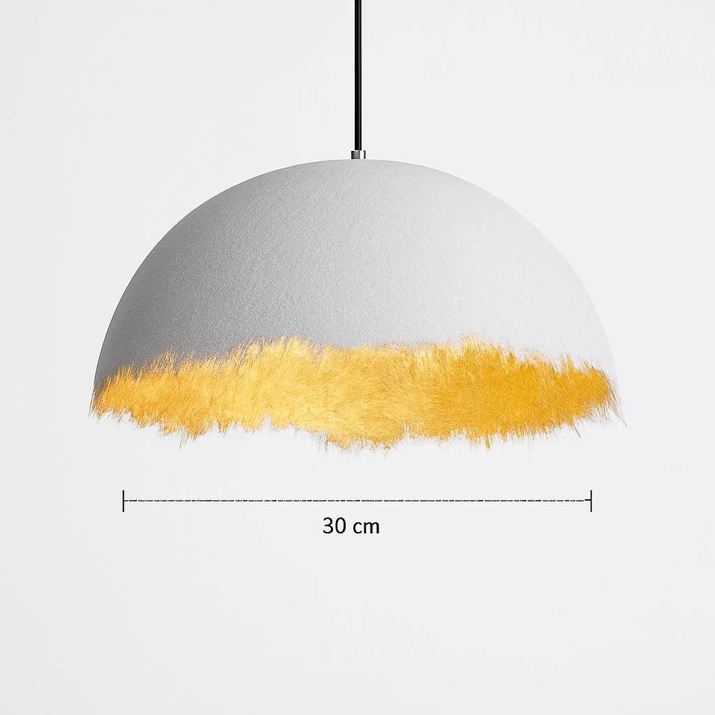 lustre led créatif demi-mois designer italien éclairage intérieur