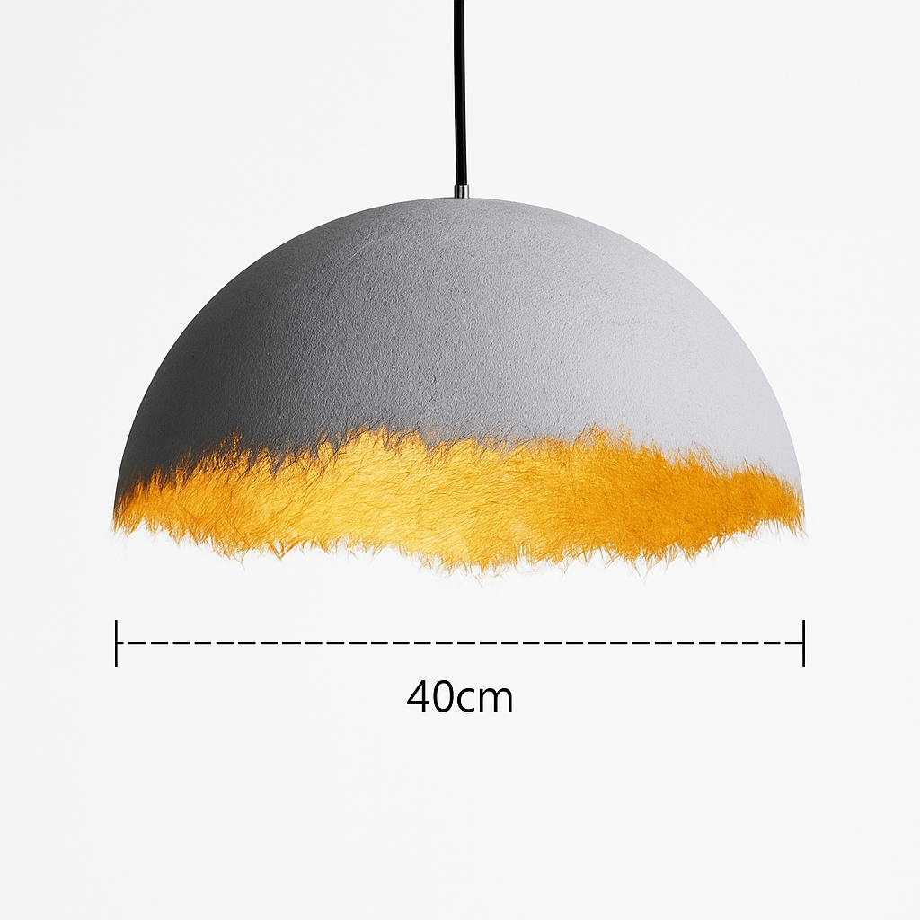 lustre led créatif demi-mois designer italien éclairage intérieur