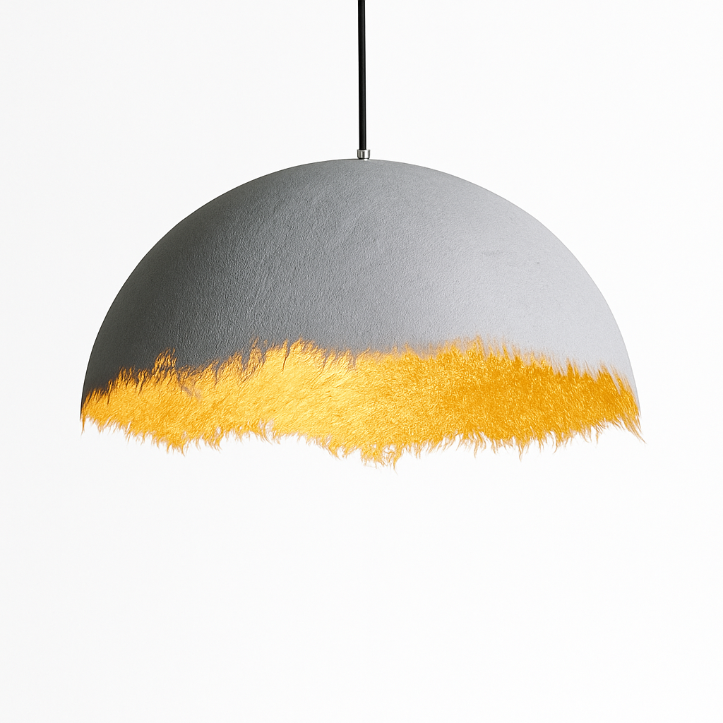 lustre led créatif demi-mois designer italien éclairage intérieur