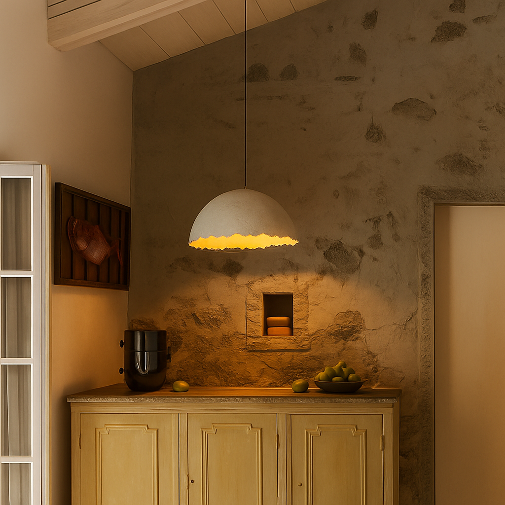 lustre led créatif demi-mois designer italien éclairage intérieur