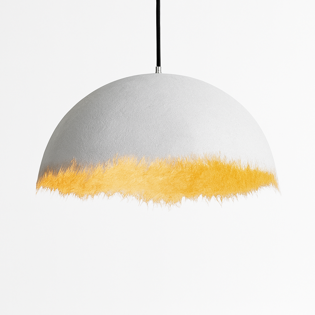 lustre led créatif demi-mois designer italien éclairage intérieur