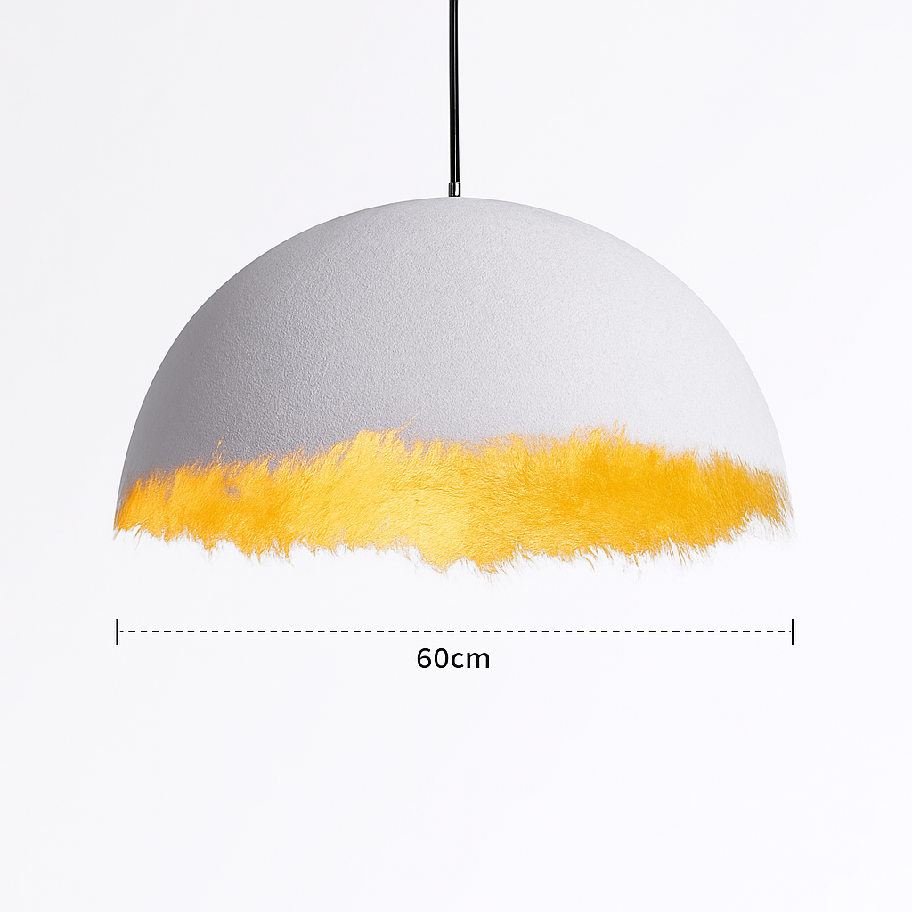 lustre led créatif demi-mois designer italien éclairage intérieur