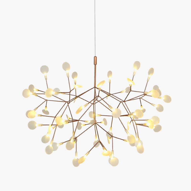 lustre LED créatif en acier inoxydable et acrylique pour décoration intérieure