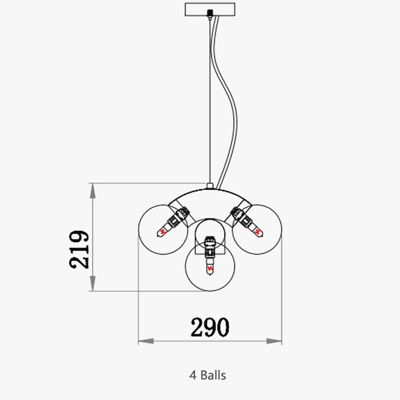 lustre à led créatif en forme de raisin design moderne pour intérieur
