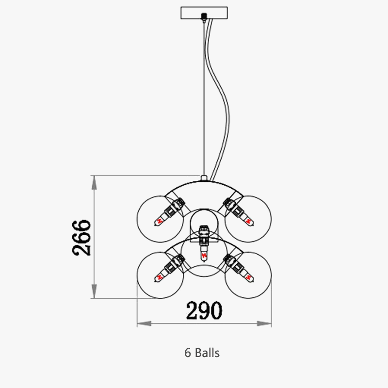 lustre à led créatif en forme de raisin design moderne pour intérieur