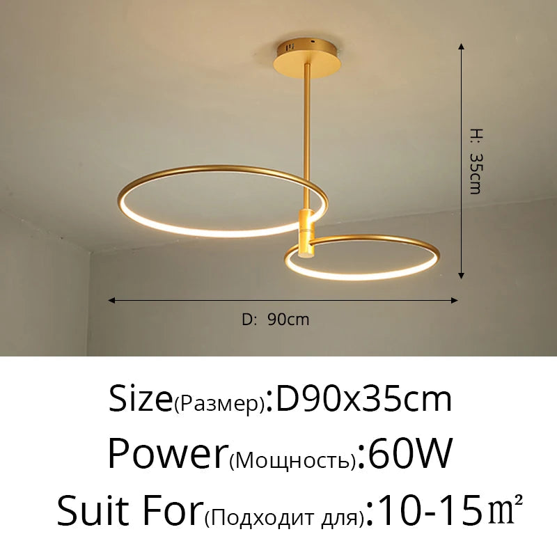 lustre led créatif moderne de luxe pour éclairage intérieur