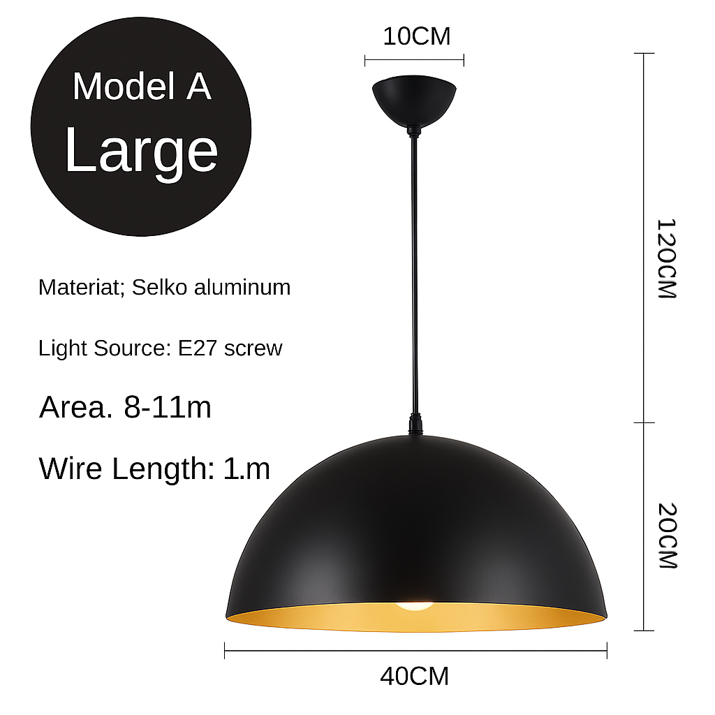lustre led créatif style industriel rétro pour restaurant