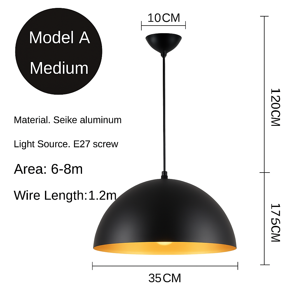 lustre led créatif style industriel rétro pour restaurant