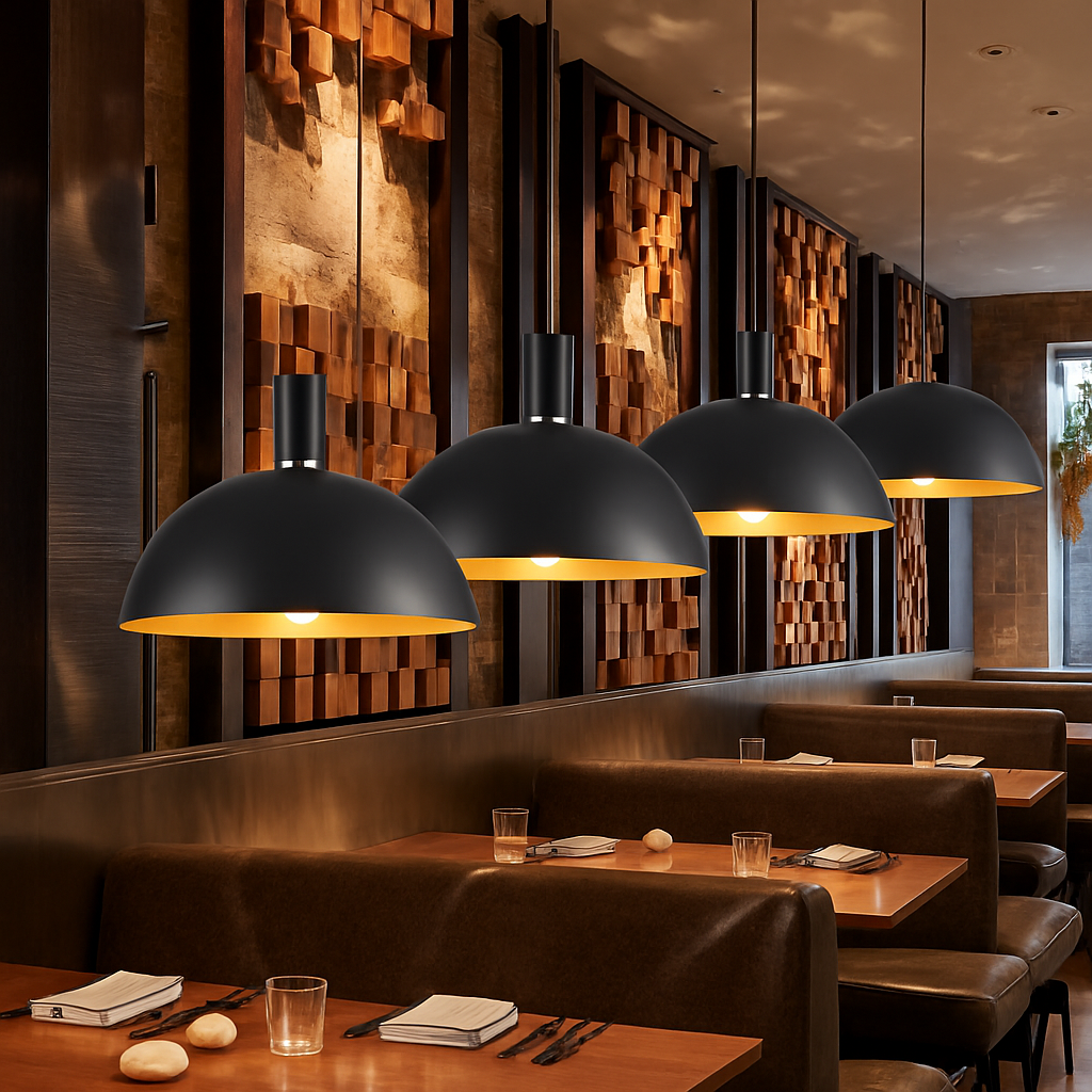 lustre led créatif style industriel rétro pour restaurant