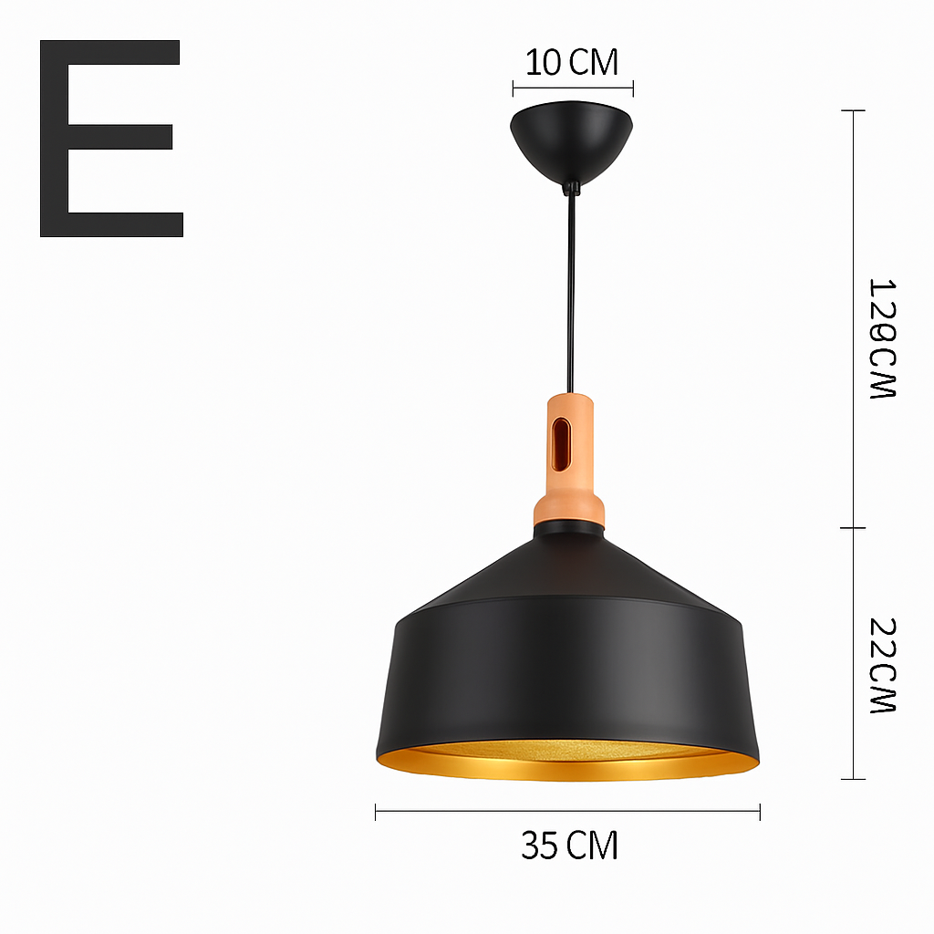 lustre led créatif style industriel rétro pour restaurant