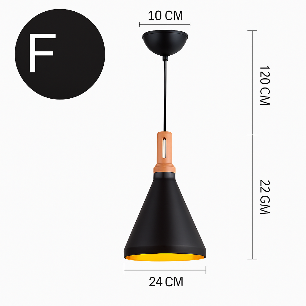 lustre led créatif style industriel rétro pour restaurant