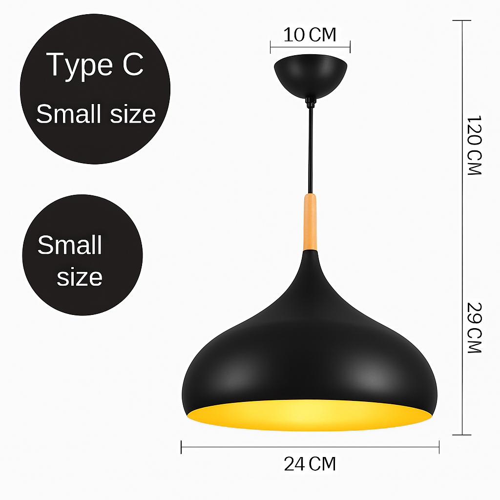 lustre led créatif style industriel rétro pour restaurant