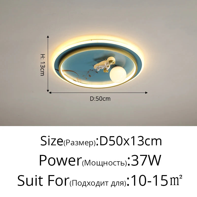 lustre led créatif trois têtes pour enfants