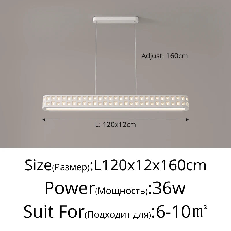 lustre led creux à spectre complet pour éclairage intérieur protecteur des yeux