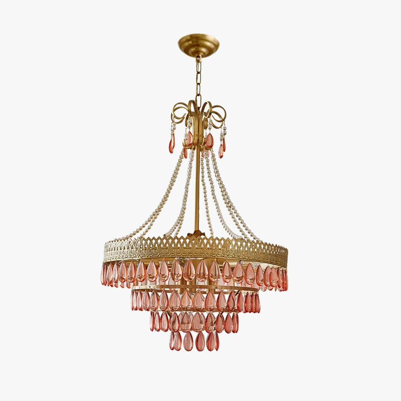 lustre à led cristal en forme de goutte d'eau 2024 pour éclairage élégant