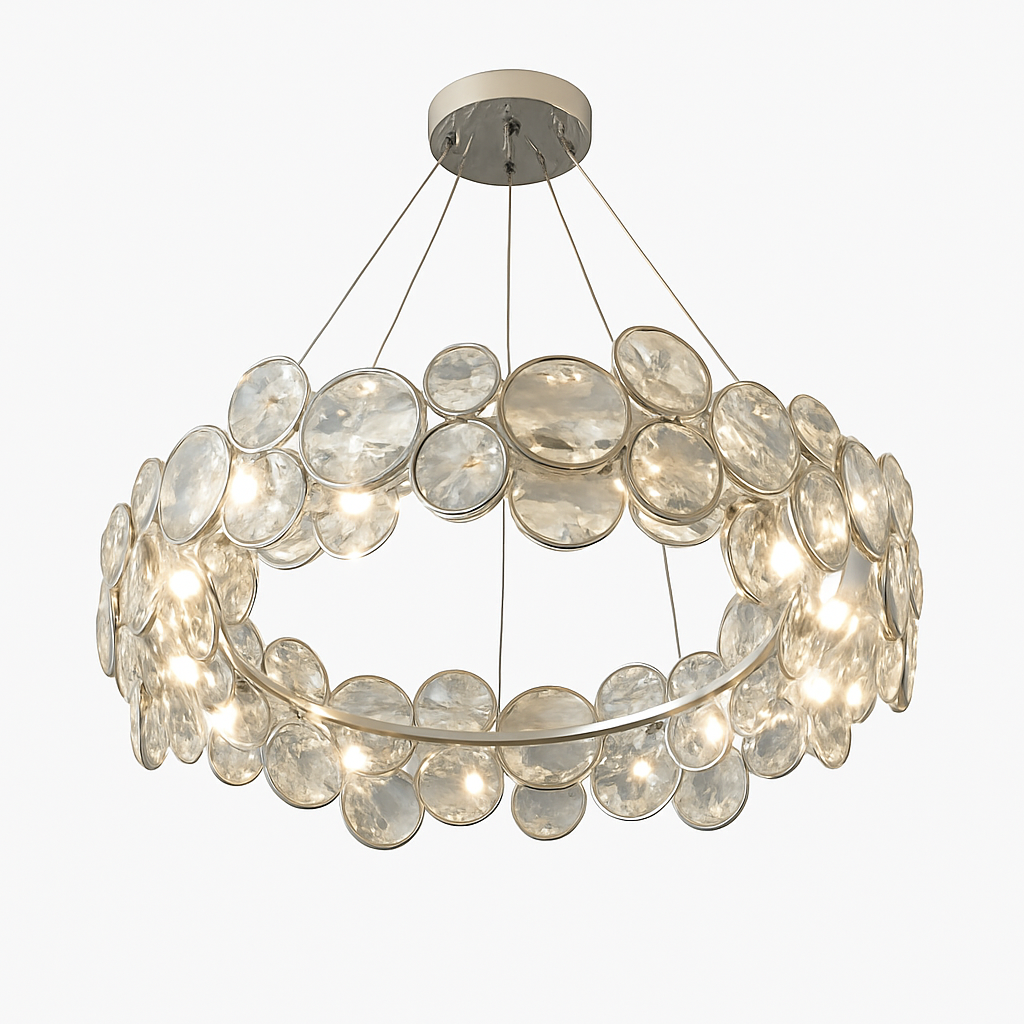 Lustre LED cristal salon moderne chambre romantique salle manger