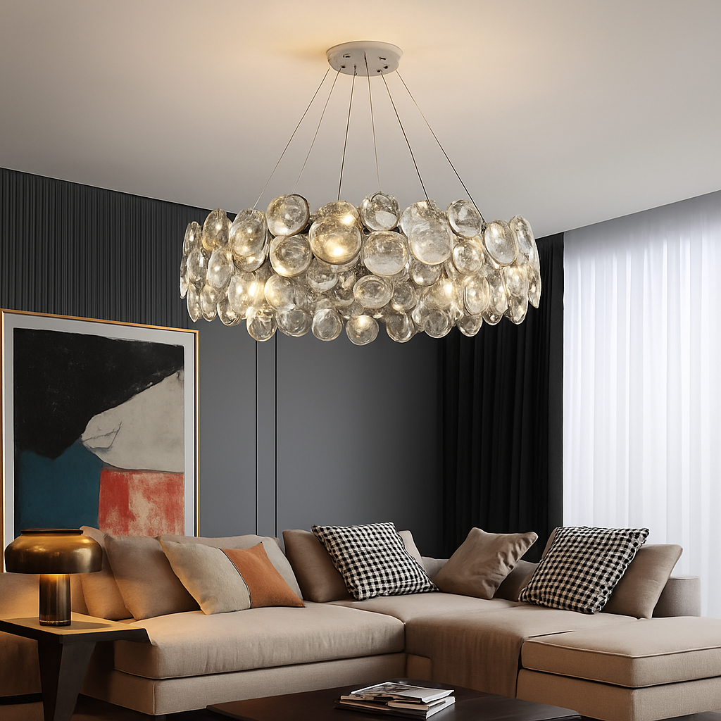 Lustre LED cristal salon moderne chambre romantique salle manger