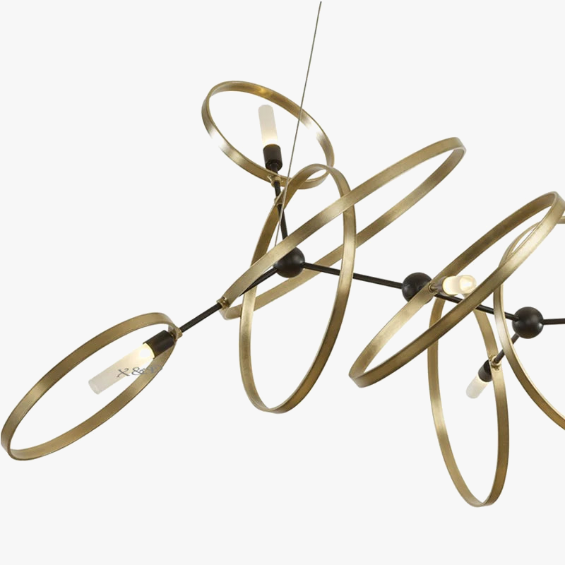 lustre led décoratif design moderne en métal pour intérieur