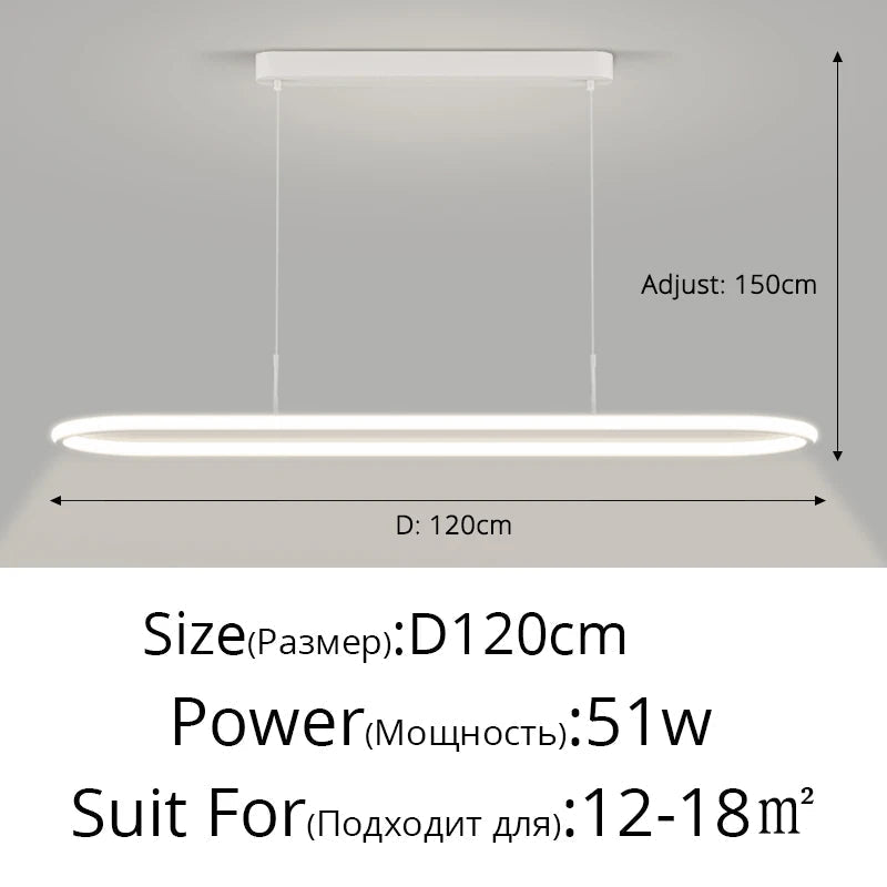 lustre led décoratif pour table à manger et cuisine