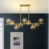 lustre led de luxe design moderne en verre