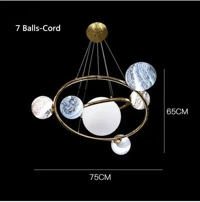 lustre à led design artistique pour décoration moderne intérieure
