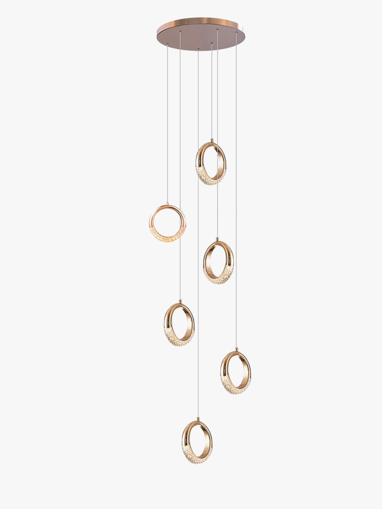 lustre à led design moderne pour éclairage suspendu élégant