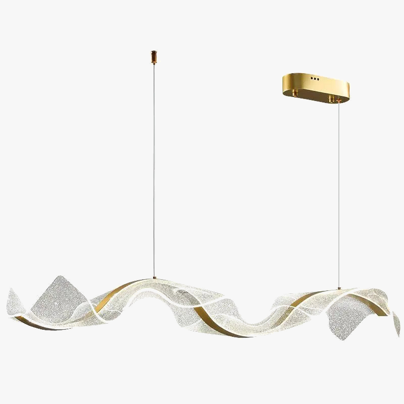 lustre led design moderne pour intérieur réglable en acrylique transparent
