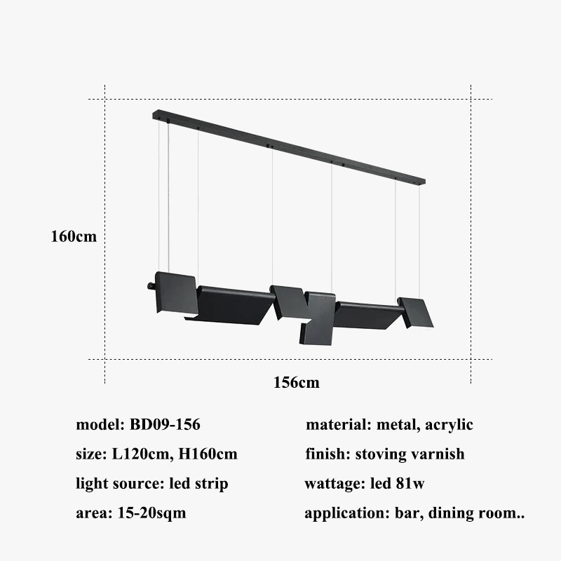lustre led design moderne rotatif pour intérieur décoratif