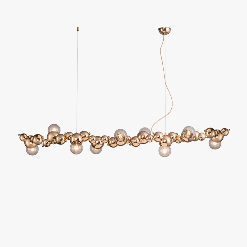 lustre led design moléculaire à intensité variable tendance 2024
