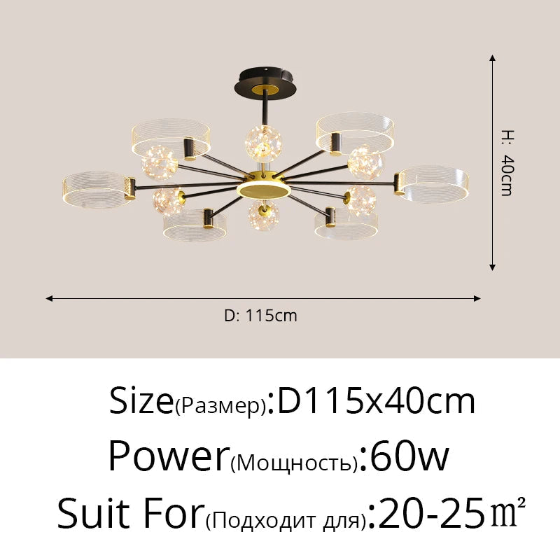 lustre led design pour intérieur moderne et élégant