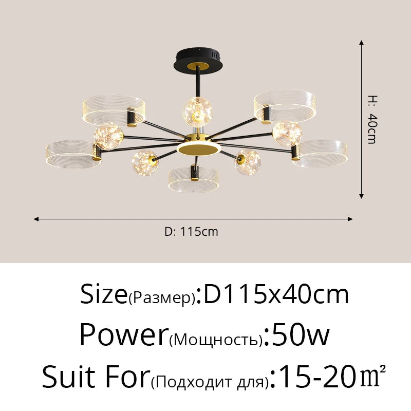 lustre led design pour intérieur moderne et élégant