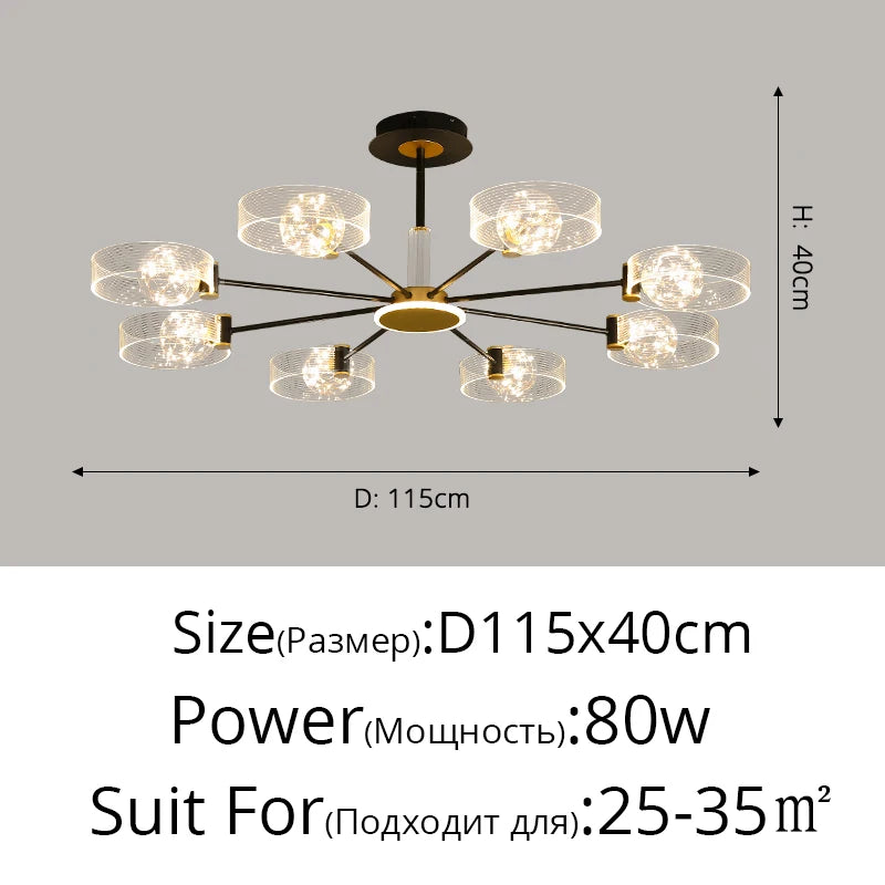 lustre led design pour intérieur moderne et élégant
