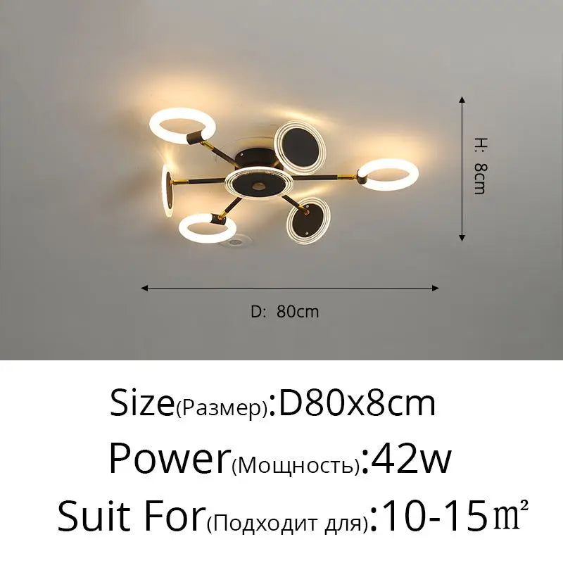 lustre LED design pour intérieur moderne et élégant