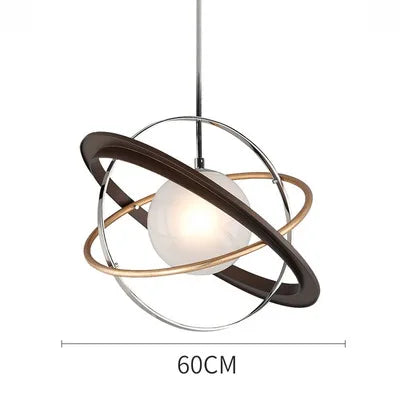 lustre à led design rings of planet pour intérieur suspendu