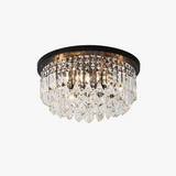 lustre led dimmable en cristal style américain luxueux